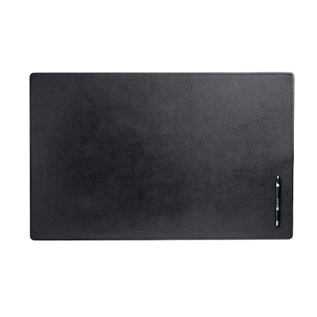 Dacasso Black Leather 30" x 19" Desk Mat without Rails PR-1018
